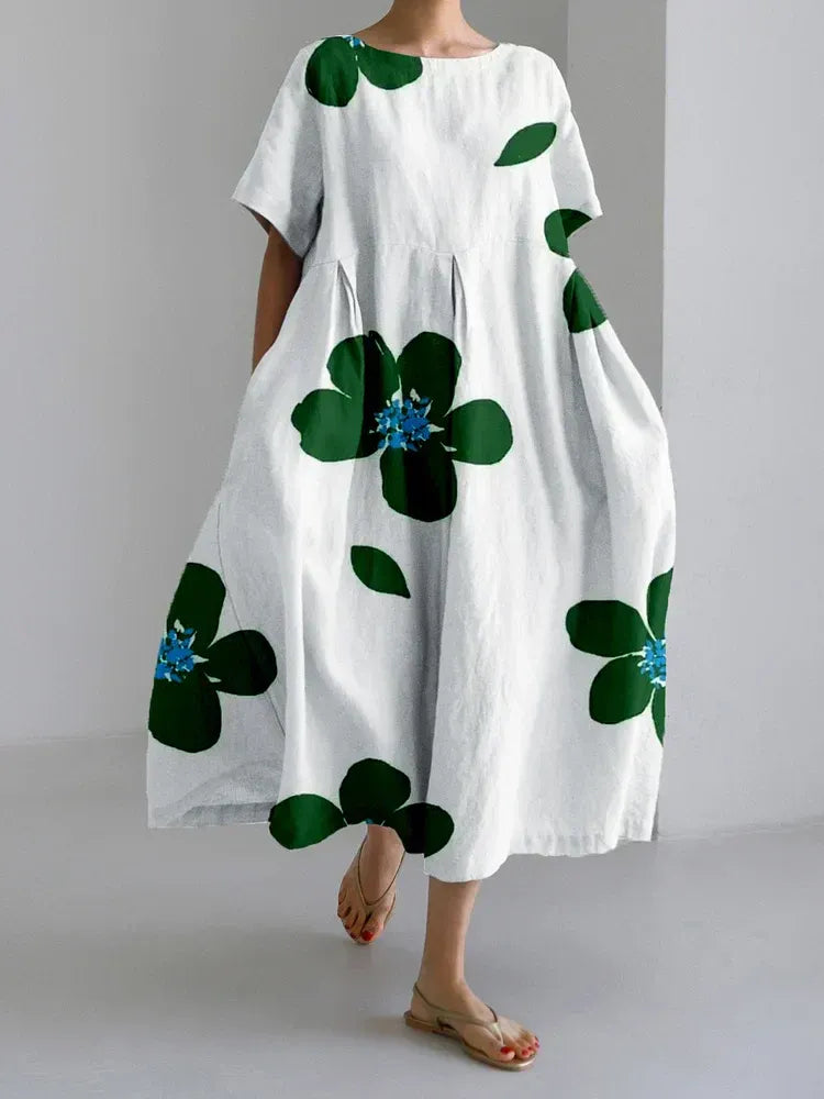 Caterina - Vestido midi estampado