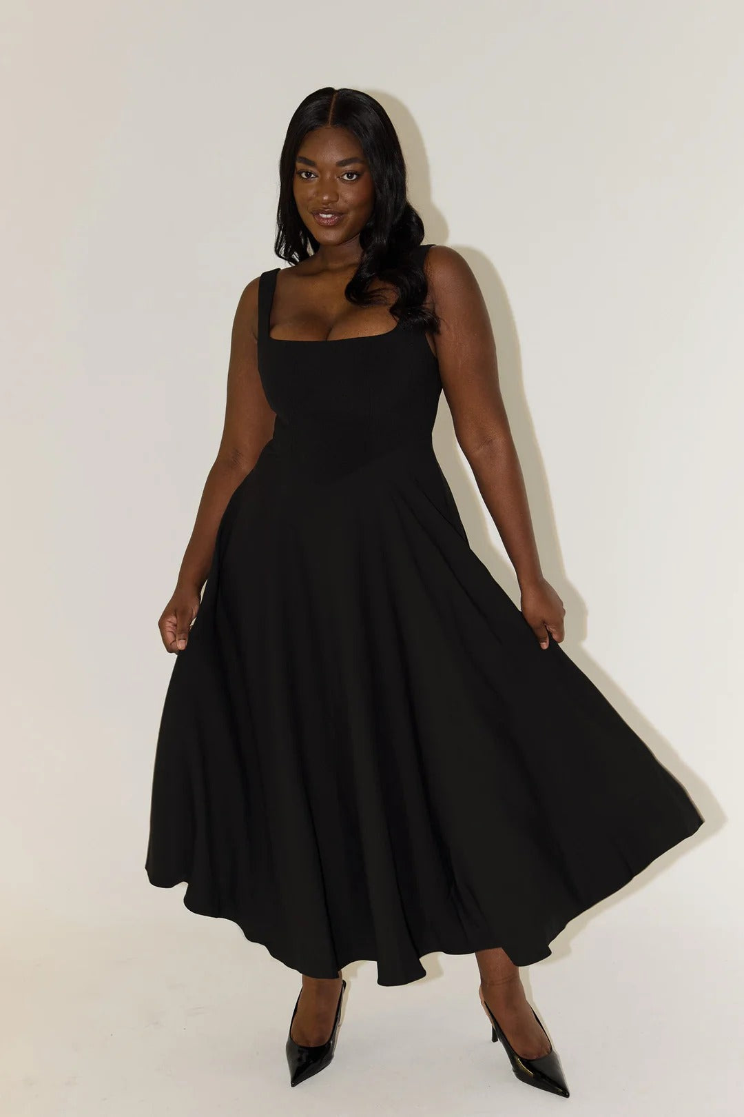 AMELIA - VESTIDO MIDI FLUIDO