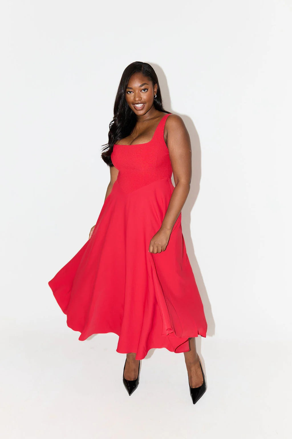 AMELIA - VESTIDO MIDI FLUIDO