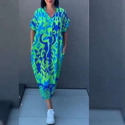 Marga - Vestido midi estampado
