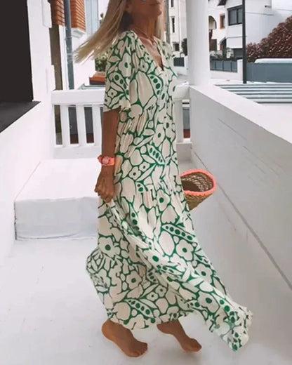 Carlota - Vestido largo estampado