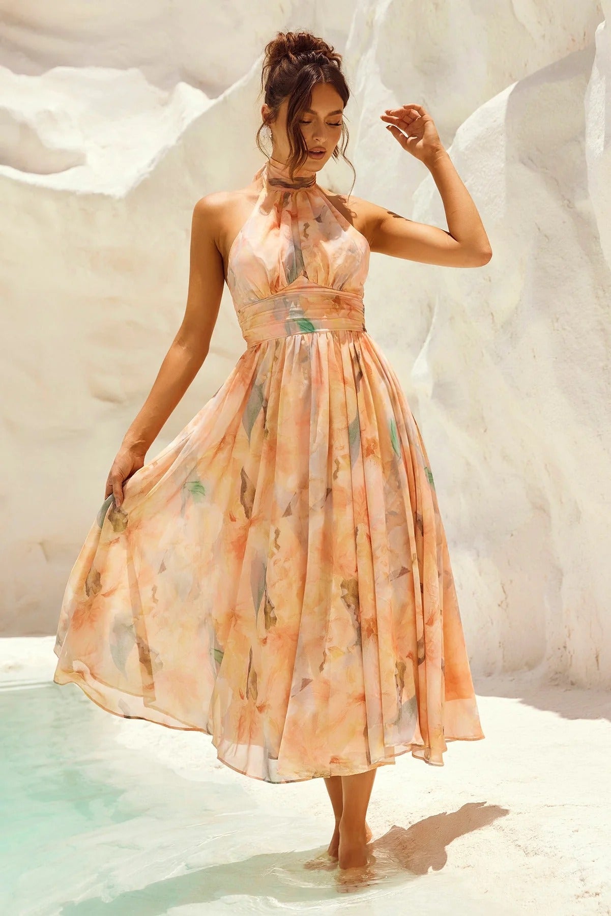 Sofía - Vestido midi estampado