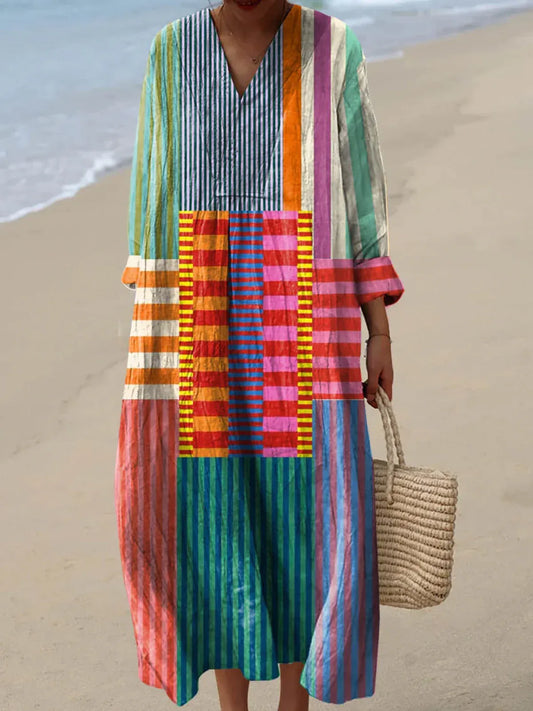 IRENE - VESTIDO MIDI ESTAMPADO