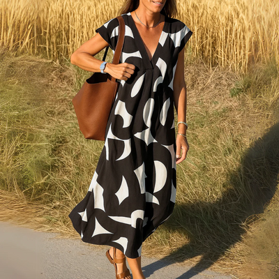 Valeria - Vestido midi estampado