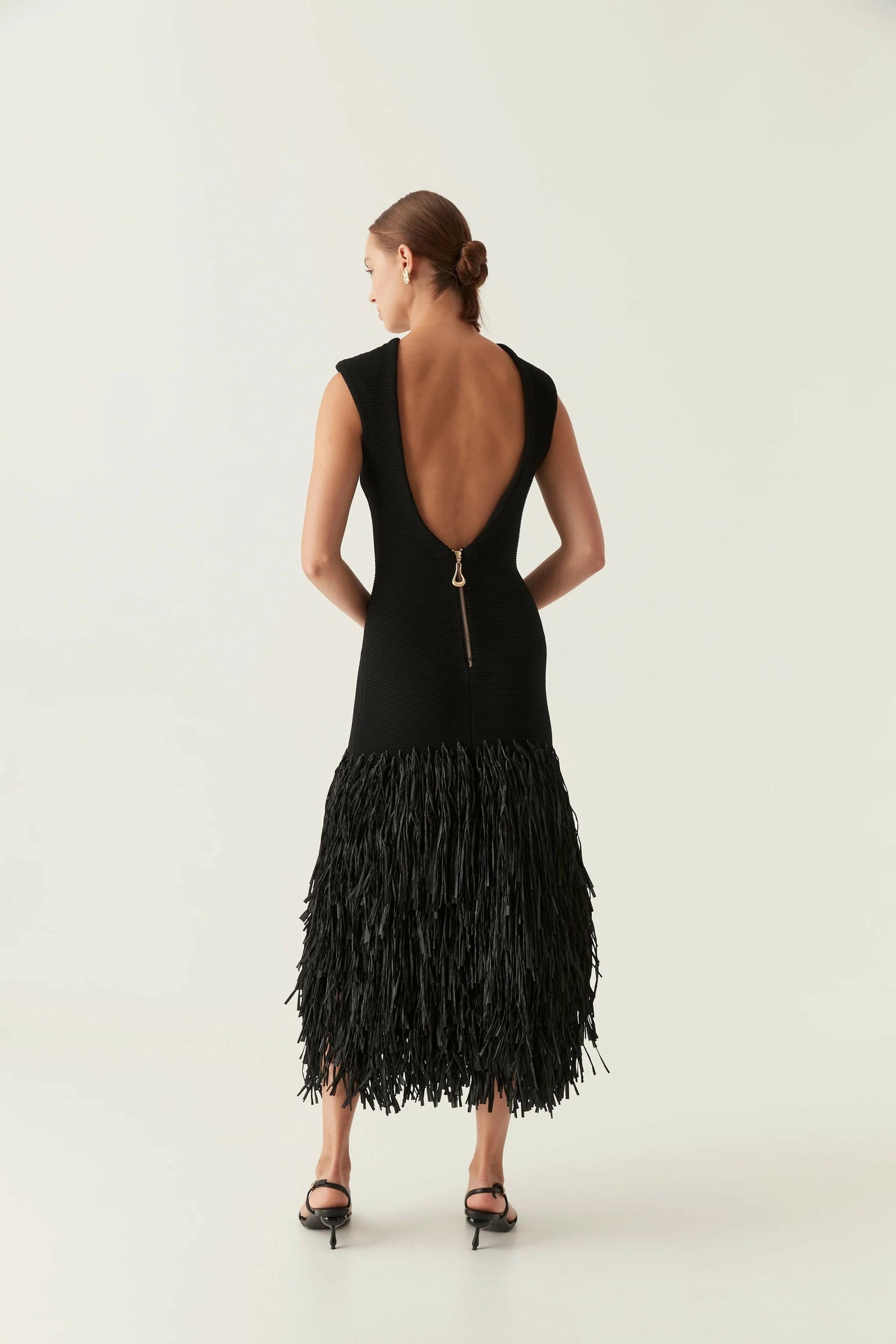 ANA | VESTIDO LARGO DE FLECOS