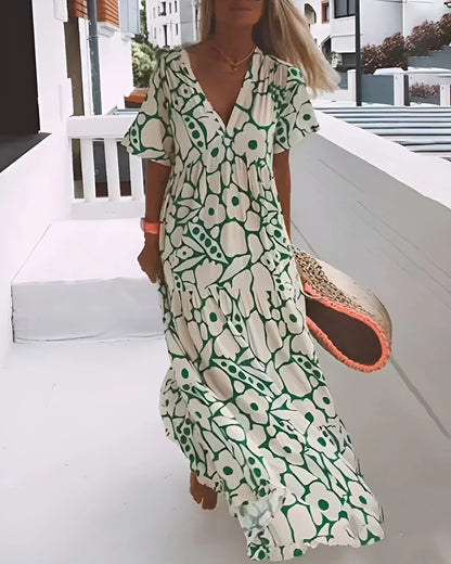 Carlota - Vestido largo estampado