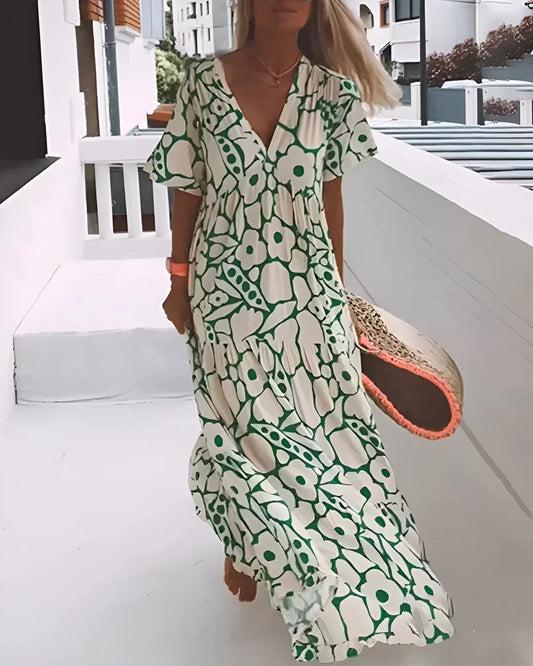 Carlota - Vestido largo estampado