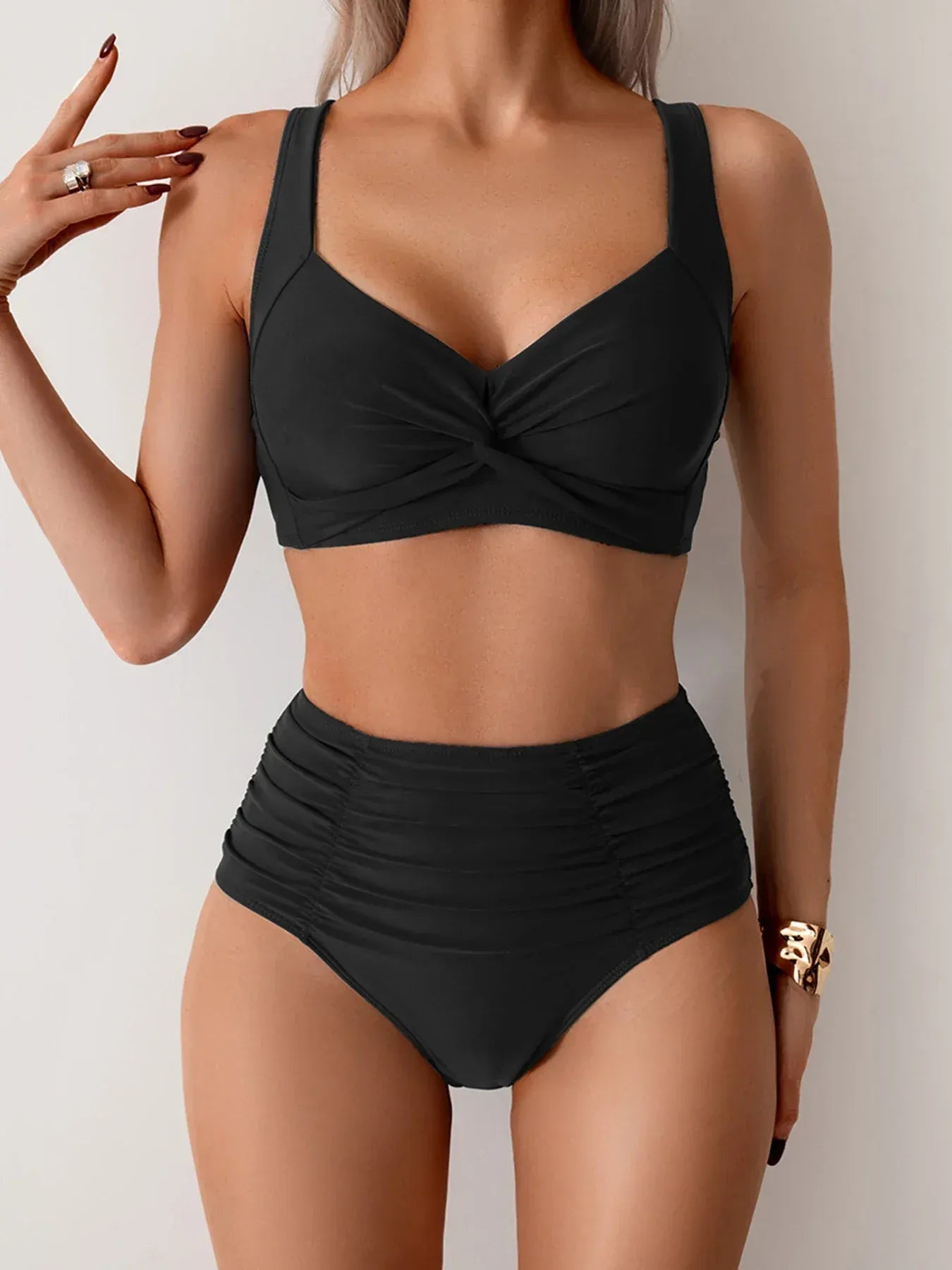 Marta - Bikini con tejido fruncido