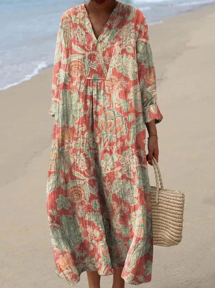 ELIN - VESTIDO MIDI ESTAMPADO