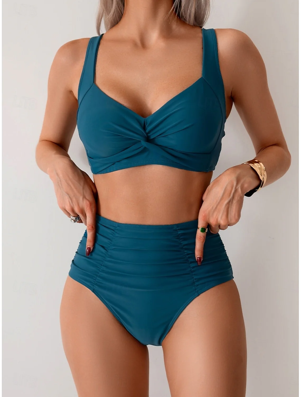 Marta - Bikini con tejido fruncido