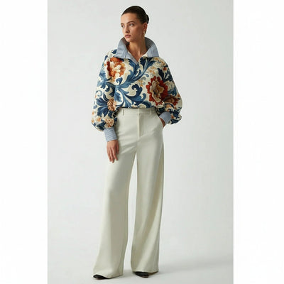 CAMISA CON ESTAMPADO FLORAL