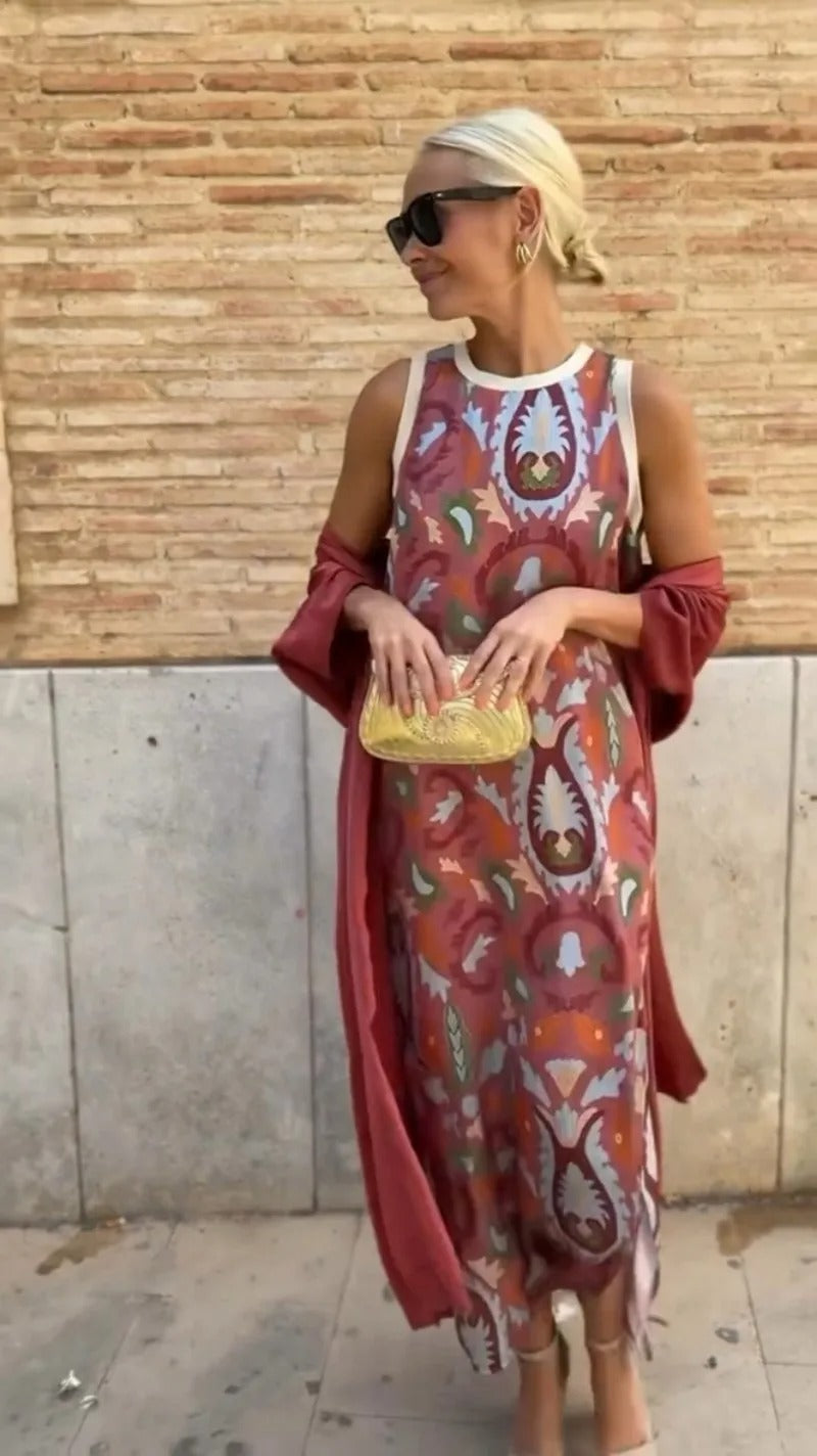 AINARA - VESTIDO CON CHAL