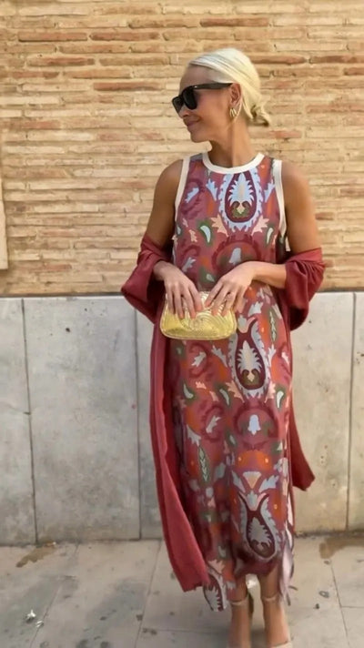 AINARA - VESTIDO CON CHAL