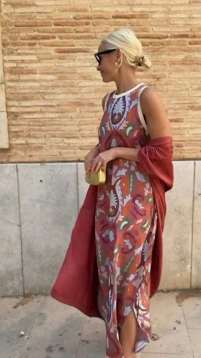 AINARA - VESTIDO CON CHAL
