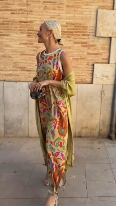 AINHOA - VESTIDO CON CHAL