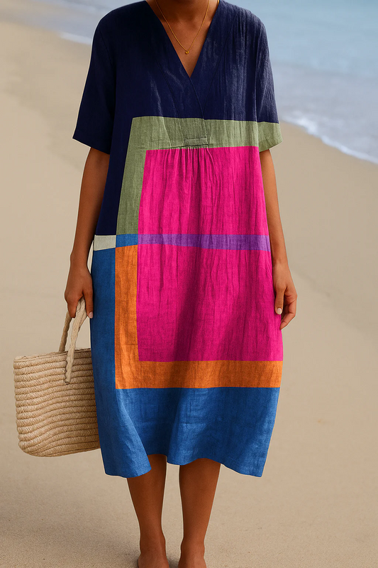 ADRIANA - VESTIDO MIDI ESTAMPADO