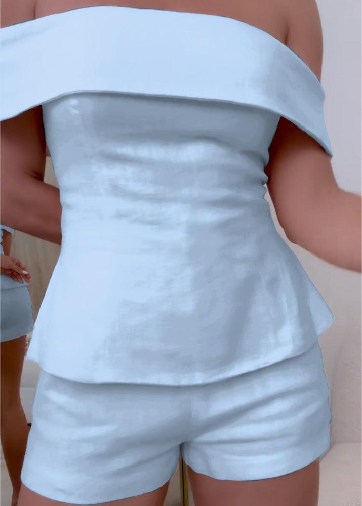 TANIA - CONJUNTO CORTO DE LINO