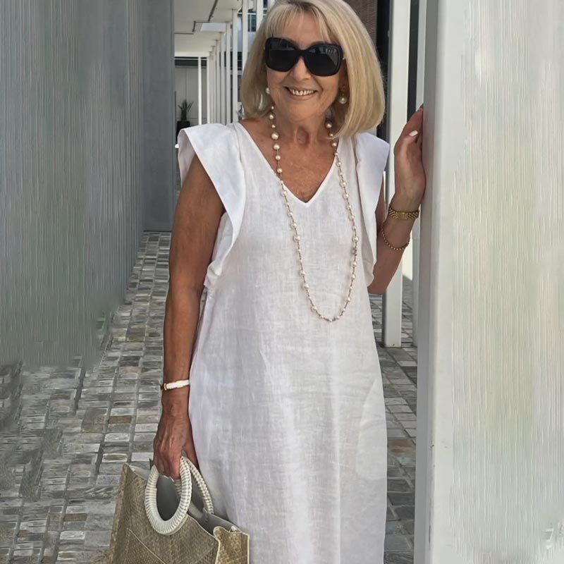 SANTORINI - VESTIDO MIDI DE VERANO