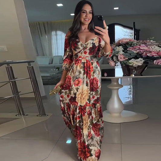JULIANA - VESTIDO LARGO ESTAMPADO