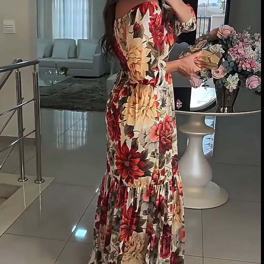 JULIANA - VESTIDO LARGO ESTAMPADO