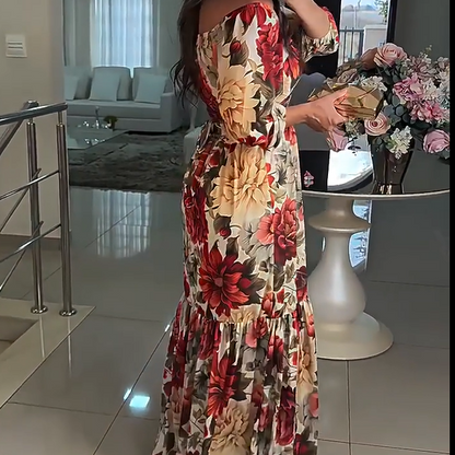 JULIANA - VESTIDO LARGO ESTAMPADO