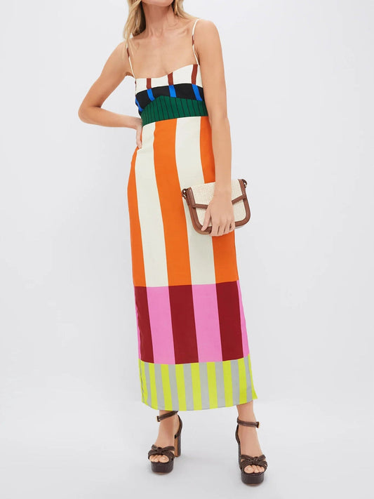 ELSA - VESTIDO LARGO MULTICOLOR
