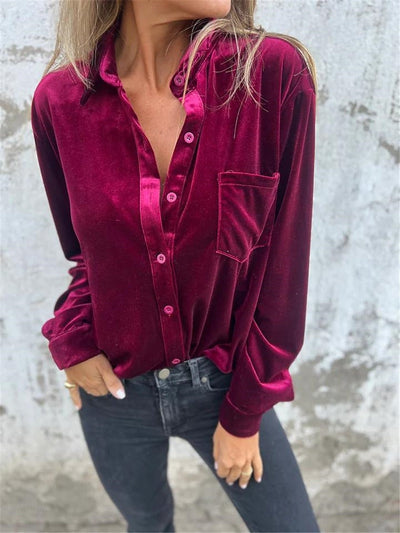 CAMISA DE TERCIOPELO