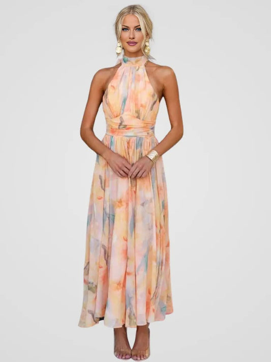 PILAR - VESTIDO LARGO ESTAMPADO